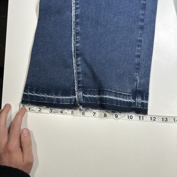 Wit & Wisdom Jeans Women’s 4 Wide Leg High Rise Raw Hem Y2K Denim NWT - Picture 15 of 16